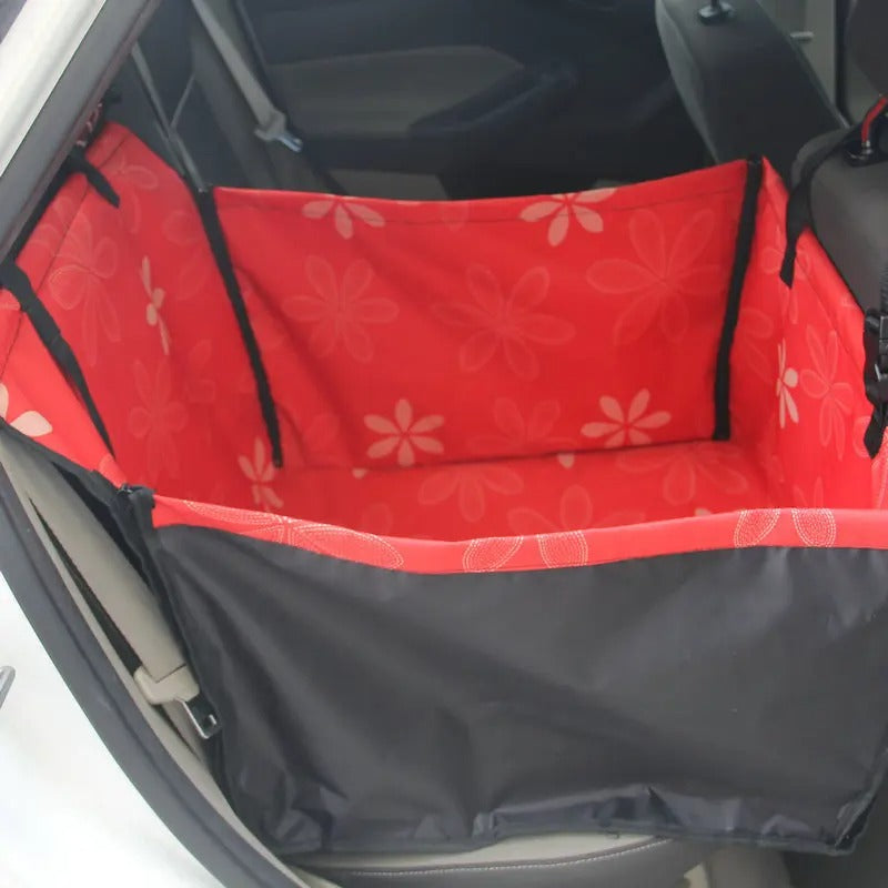 Waterproof Dog Car Seat Cover & Carrier – Rear Back Seat Hammock Protector for Dogs & Cats