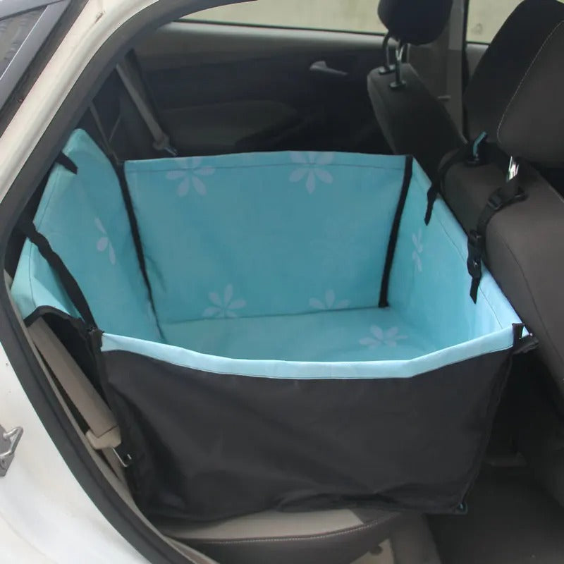 Waterproof Dog Car Seat Cover & Carrier – Rear Back Seat Hammock Protector for Dogs & Cats