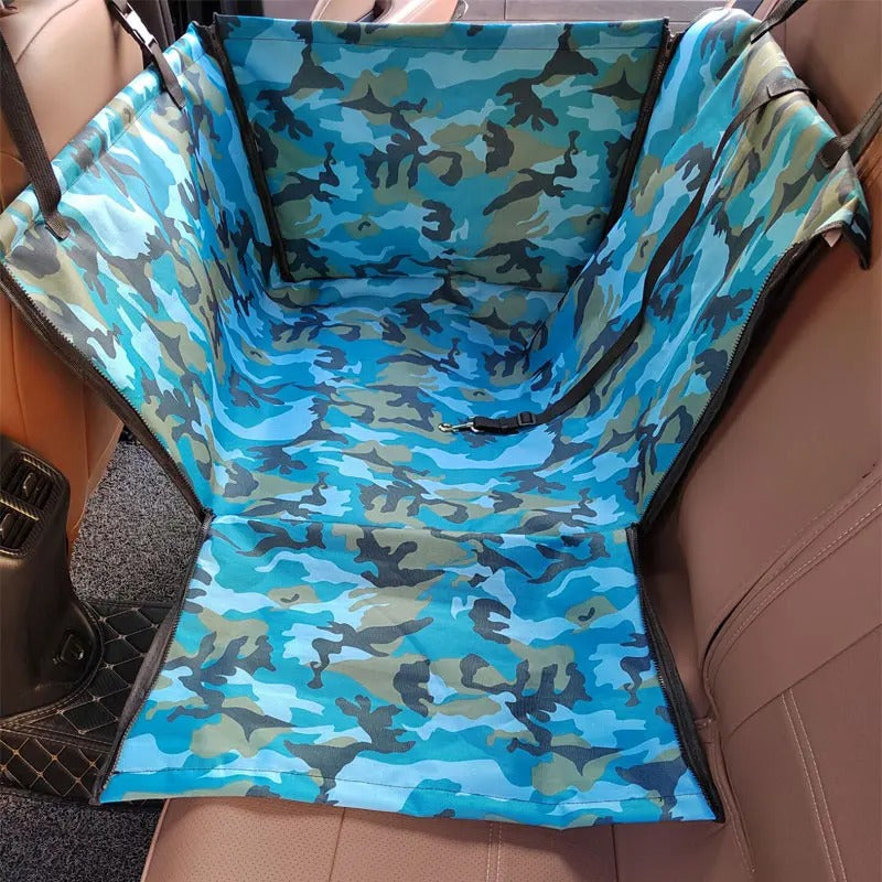 Waterproof Dog Car Seat Cover & Carrier – Rear Back Seat Hammock Protector for Dogs & Cats
