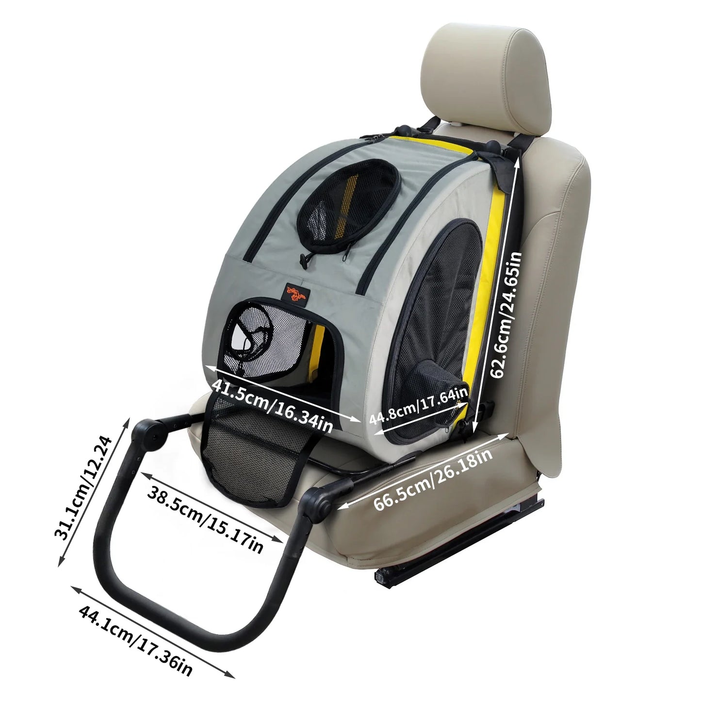 2-in-1 Convertible Pet Stroller, Dog car seat