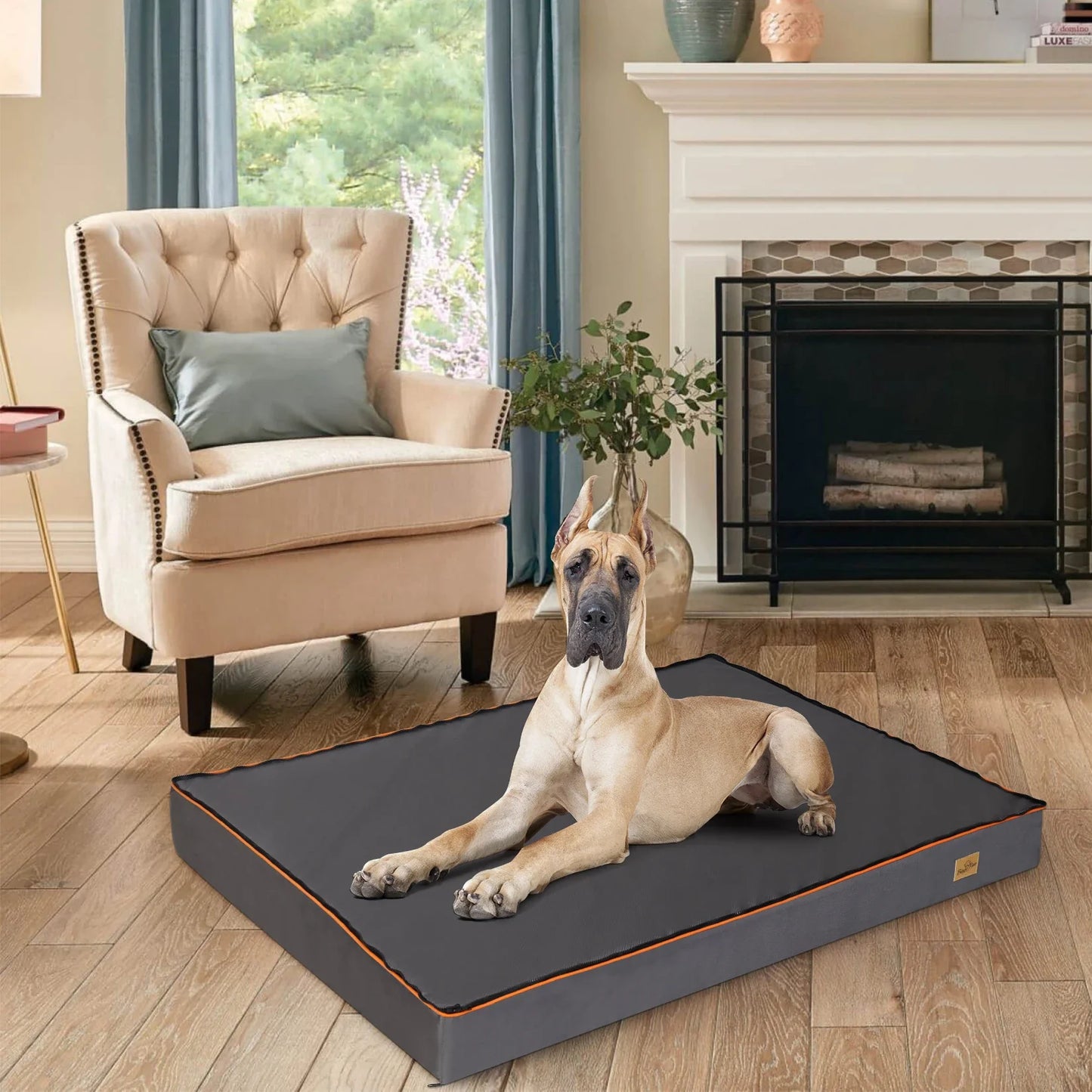Waterproof Orthopedic Dog Bed with Washable Cover - Sizes S to 4XL - Cushion for Indoor