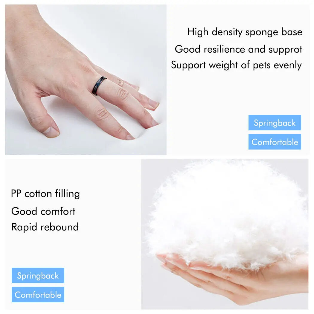 Extra Large Orthopedic Dog Bed with Removable Washable Cover - Soft Foam Pet Mattress Couch Cushion