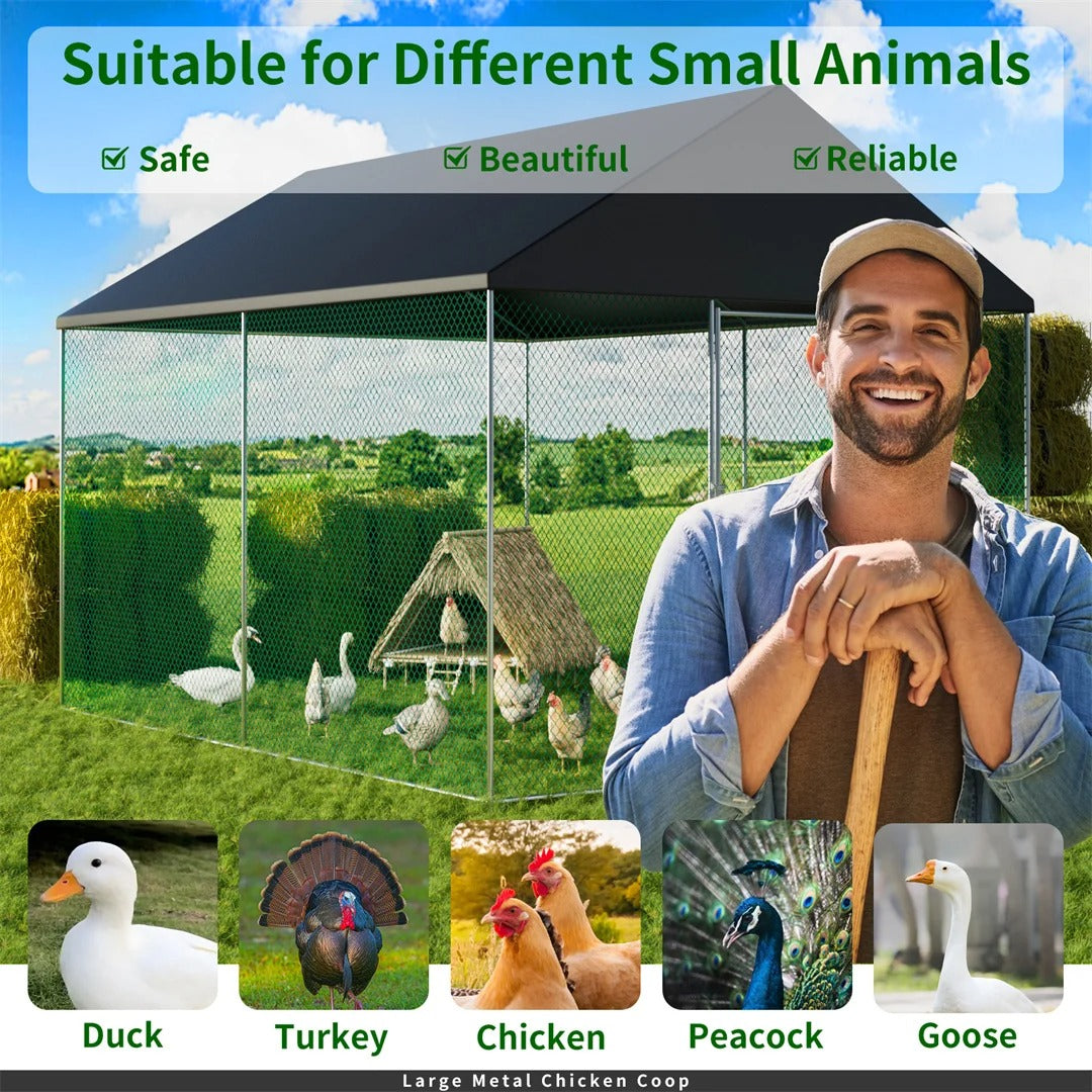 Outdoor Extra-Tall Chicken Coop & Pen – Designed for UK Gardens and Allotments