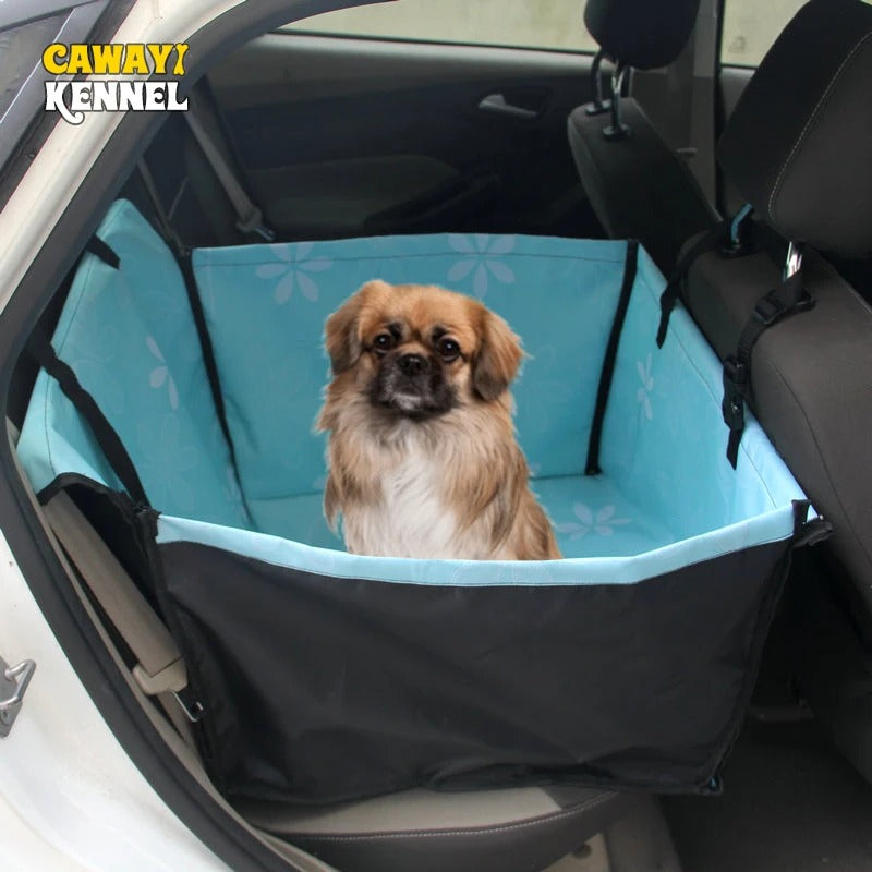Waterproof Dog Car Seat Cover & Carrier – Rear Back Seat Hammock Protector for Dogs & Cats
