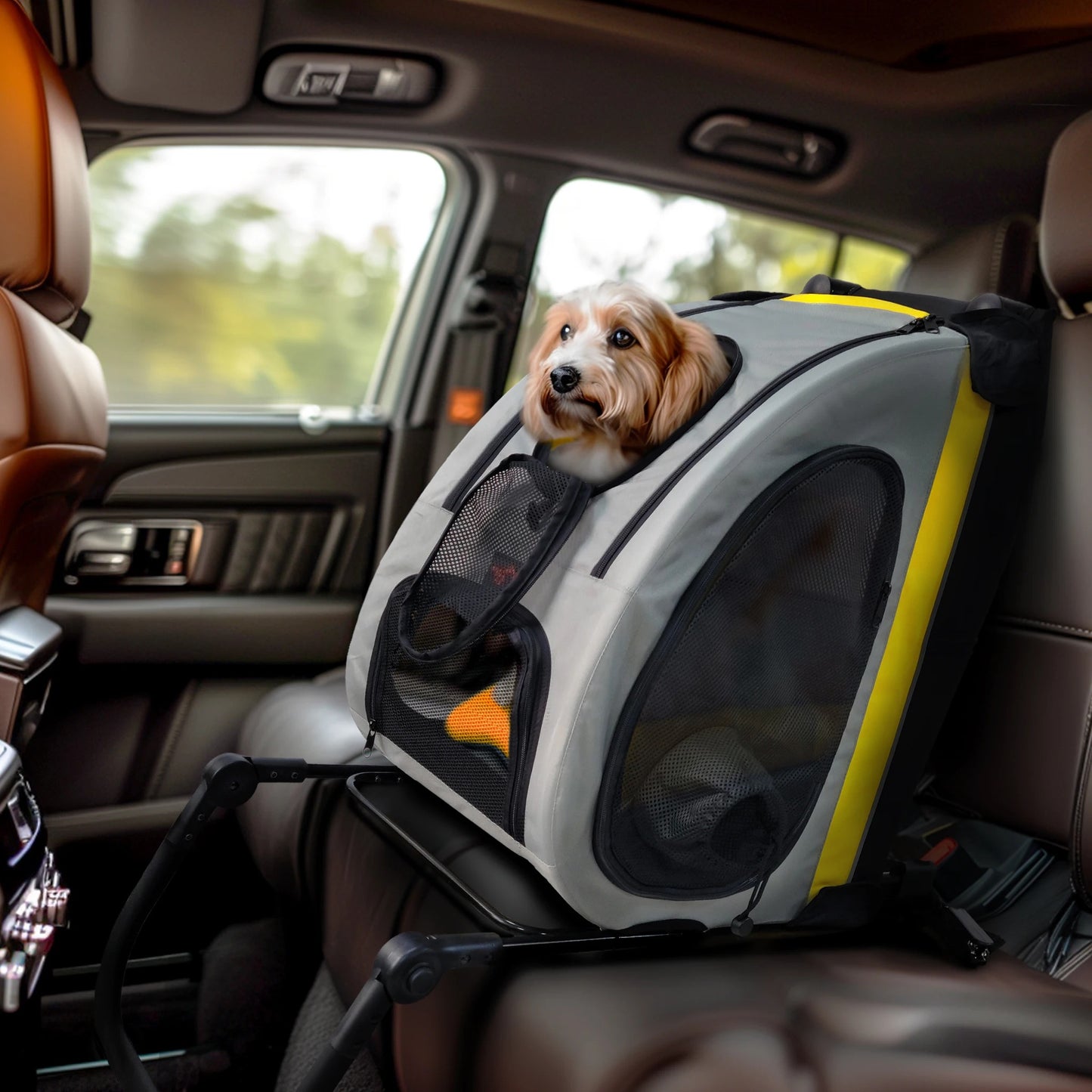 2-in-1 Convertible Pet Stroller, Dog car seat