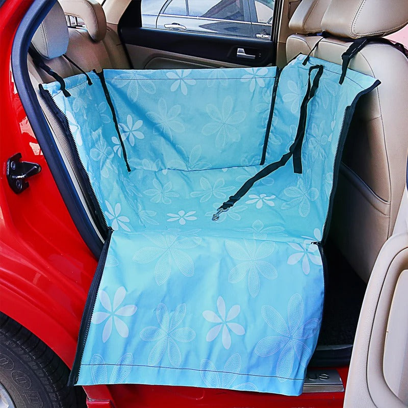 Waterproof Dog Car Seat Cover & Carrier – Rear Back Seat Hammock Protector for Dogs & Cats