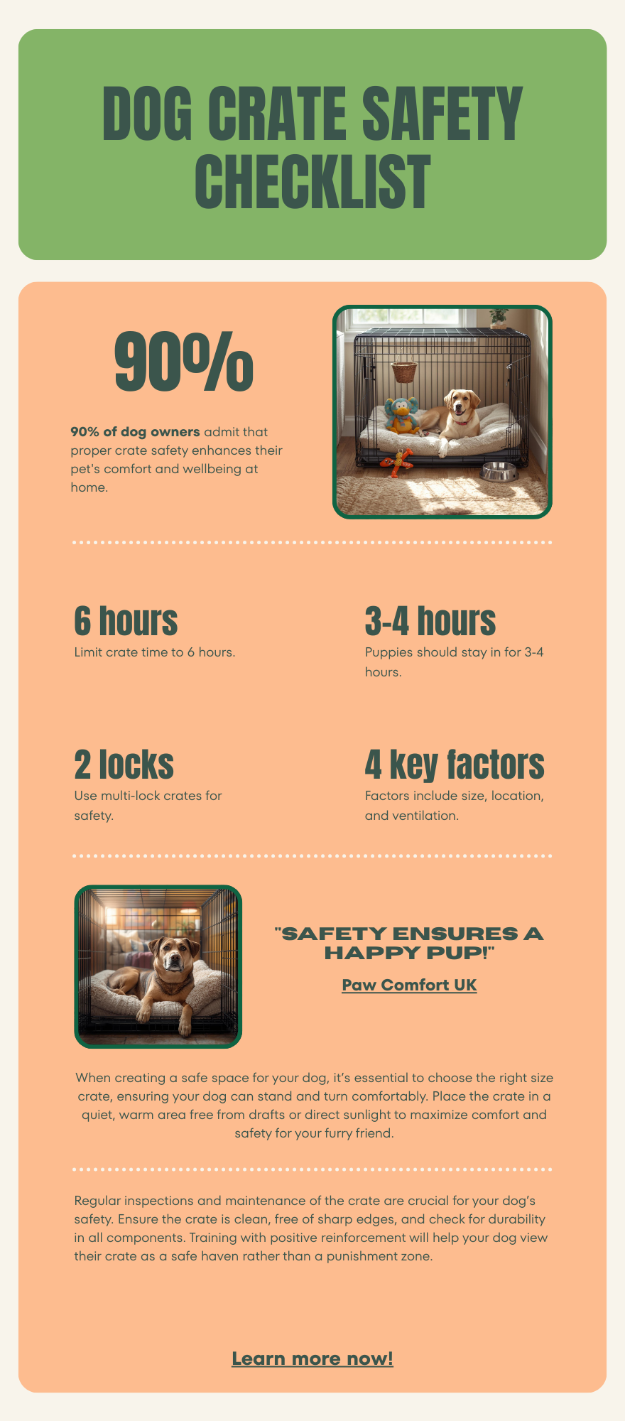 Dog Crate Safety Tips Every UK Pet Owner Should Know – Paw Comfort UK guide