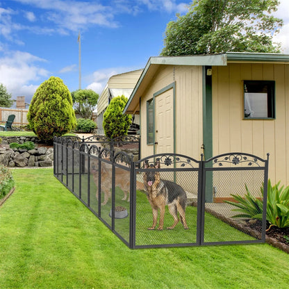 8-Panel Heavy-Duty Indoor & Outdoor Dog Pen with Gate