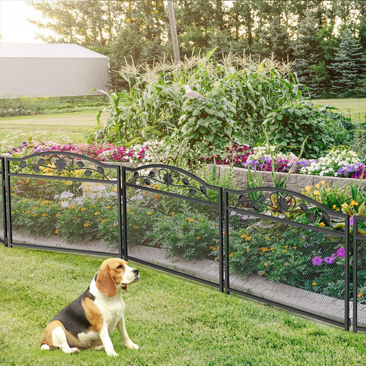 8-Panel Heavy-Duty Indoor & Outdoor Dog Pen with Gate