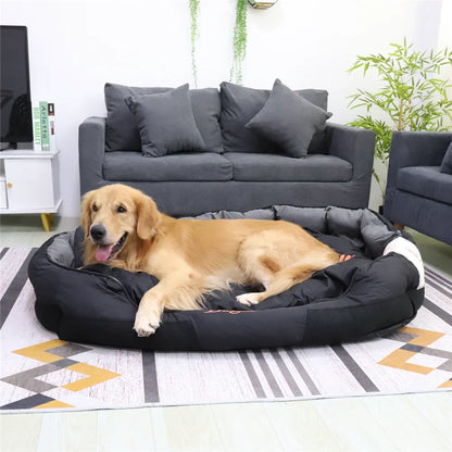 All-Season Dog Bed - Calming Pet Sleeping Mat and Kennel Cushion with Removable Oxford Cover, Sizes L to XXL