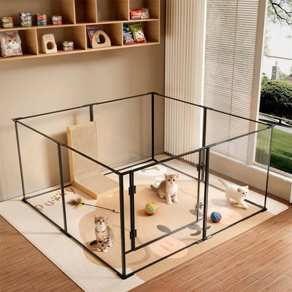 8-Panel Clear Indoor Dog Pen – 61 cm or 76.5 cm High